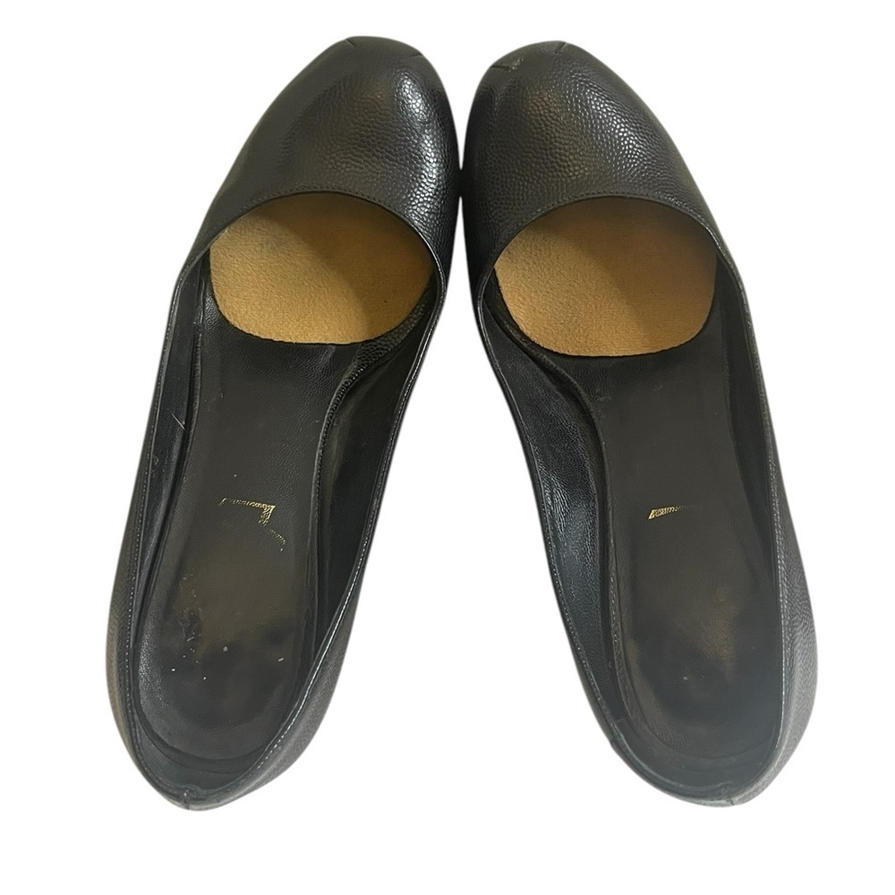 YSL Yves Saint Laurent Embossed Leather Pumps Heels Black size 34 - Picture 4 of 16